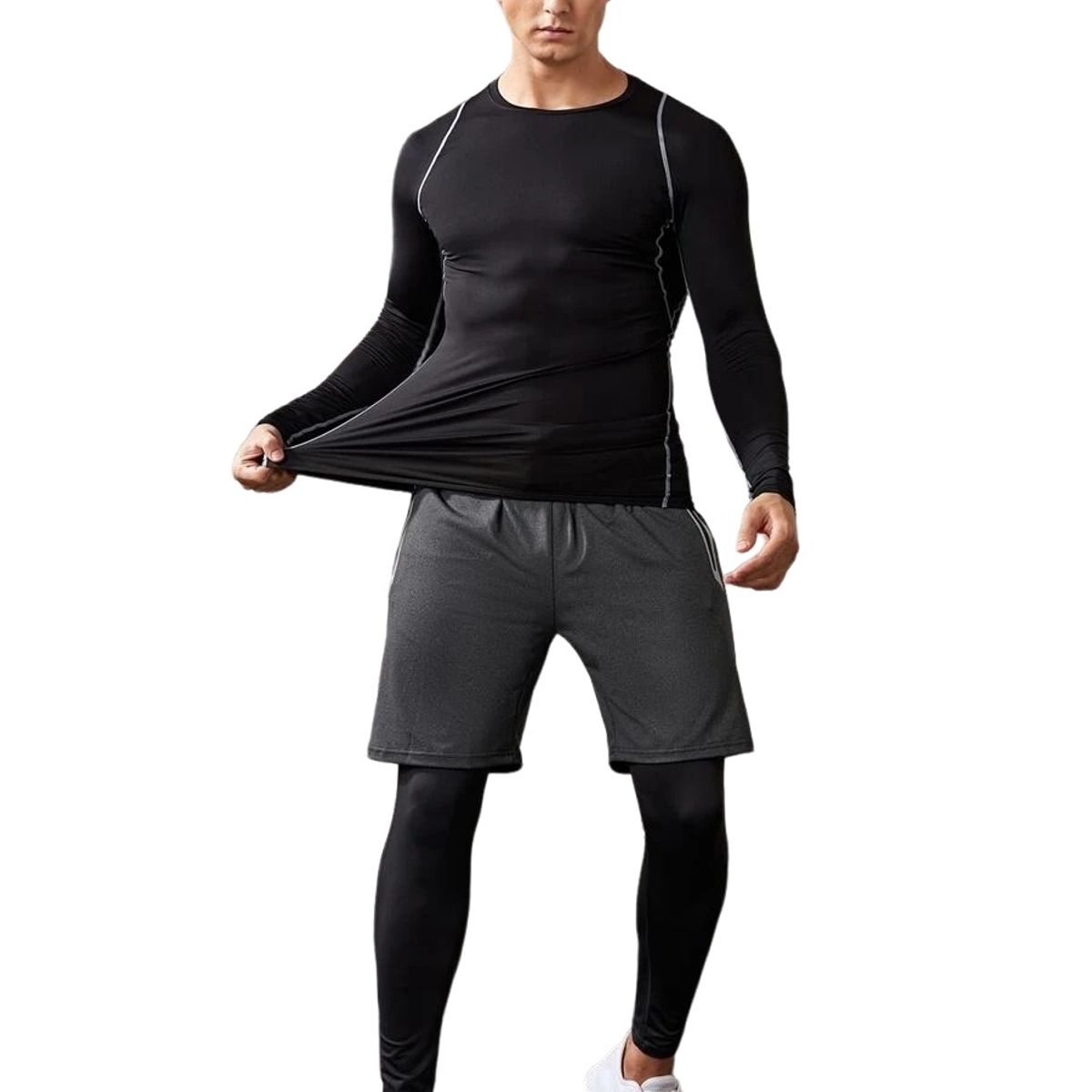 GARSIL - Polera Primera Capa Para Hombre - Camiseta De Algodon Fibra Natural