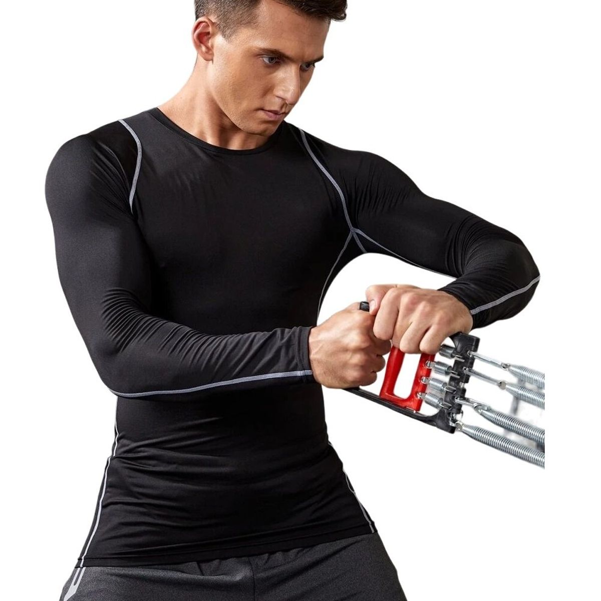 GARSIL - Polera Primera Capa Para Hombre - Camiseta De Algodon Fibra Natural