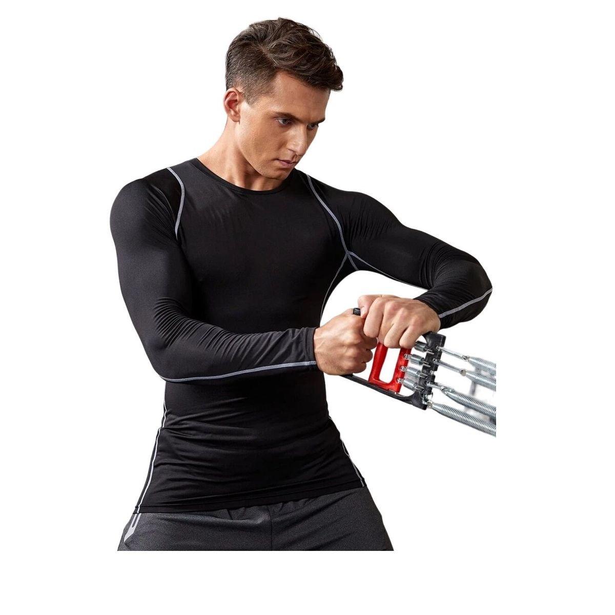 GARSIL - Polera Primera Capa Para Hombre - Camiseta De Algodon Fibra Natural