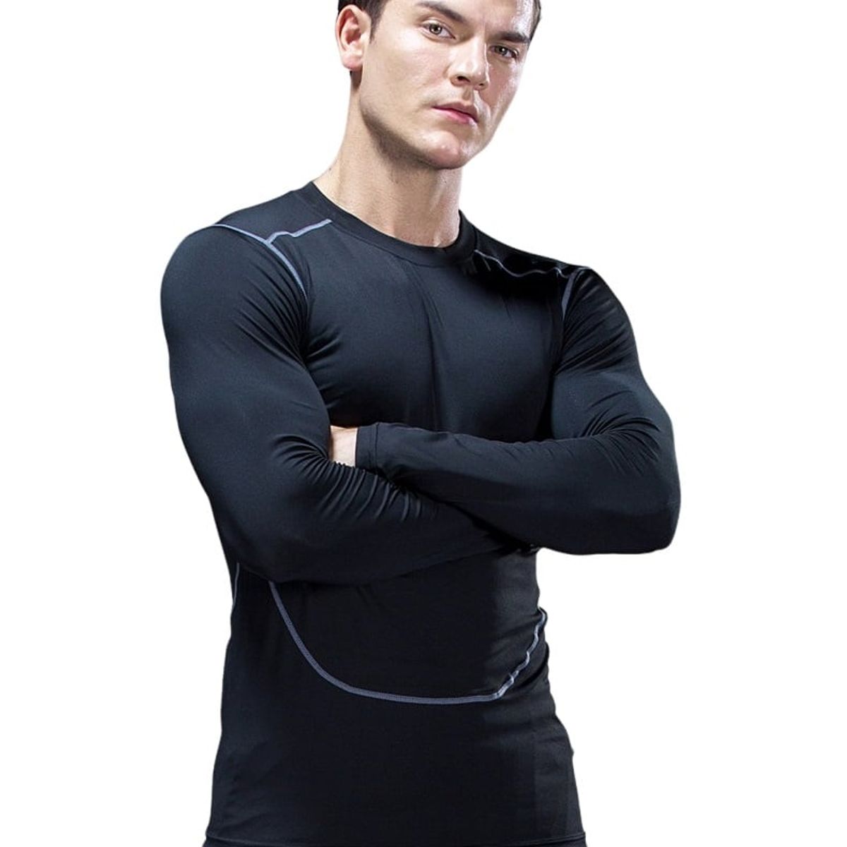 GARSIL - Polera Primera Capa Para Hombre - Camiseta De Algodon Fibra Natural