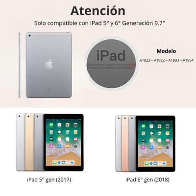 Imagen 2 del producto Funda Para iPad 5 y 6 Generación 9.7 Con Ranura Lápiz - Lavanda