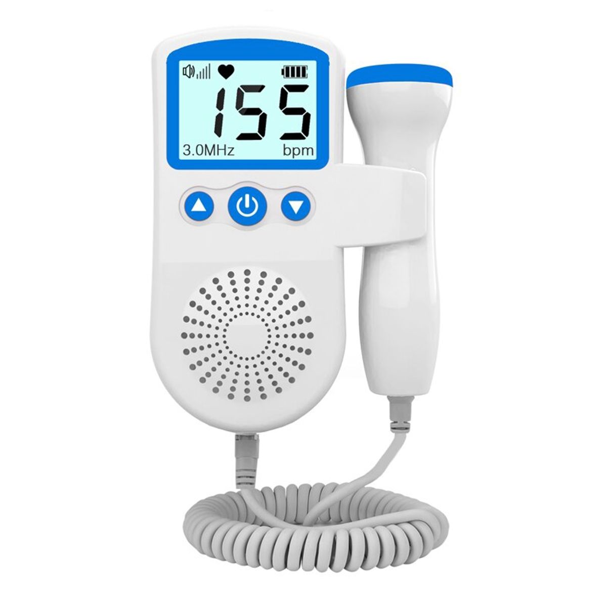 MUNDO ONLINE - Monitor Fetal Doppler Ultrasonido Latidos Bebé Azul