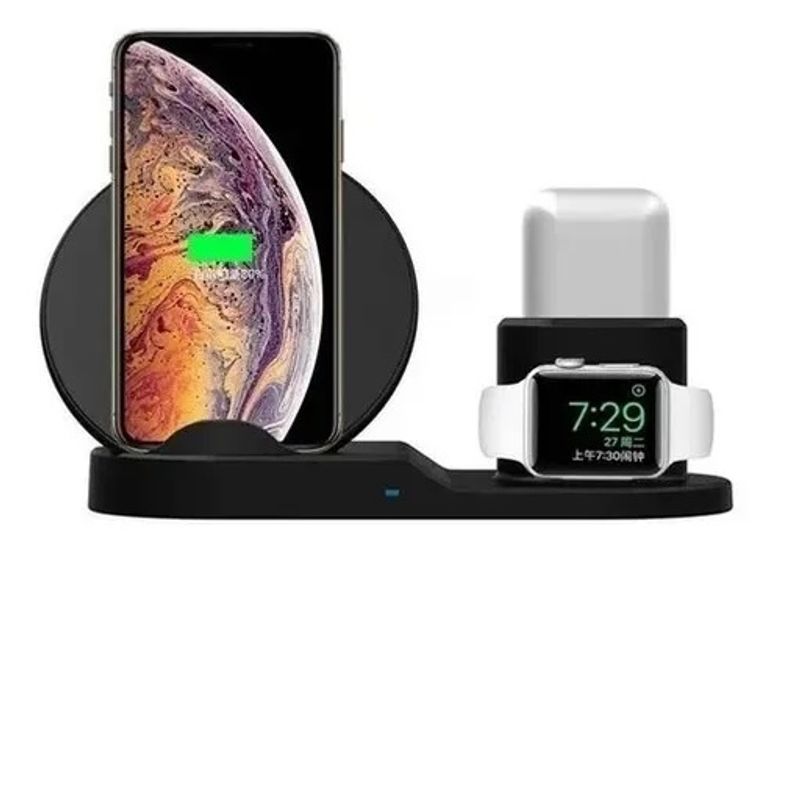 GENERICO - Estacion De Carga 3 En 1 Para Android Y iPhone Airpod Iwatch
