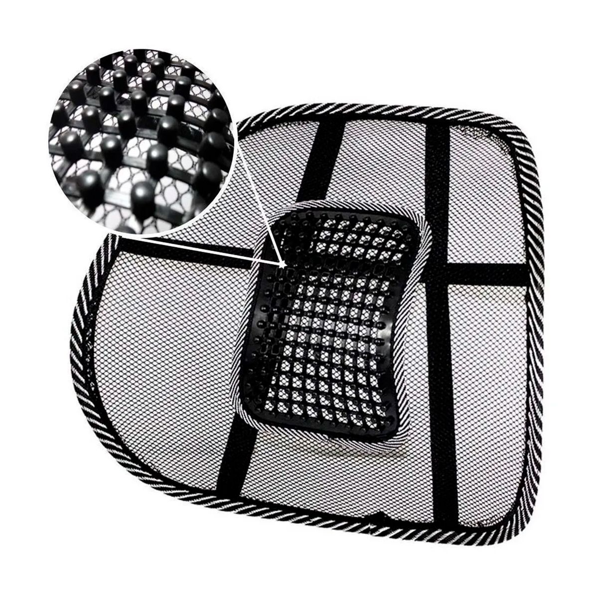 GENERICO - Respaldo Lumbar Ergonómico Corrector de Postura