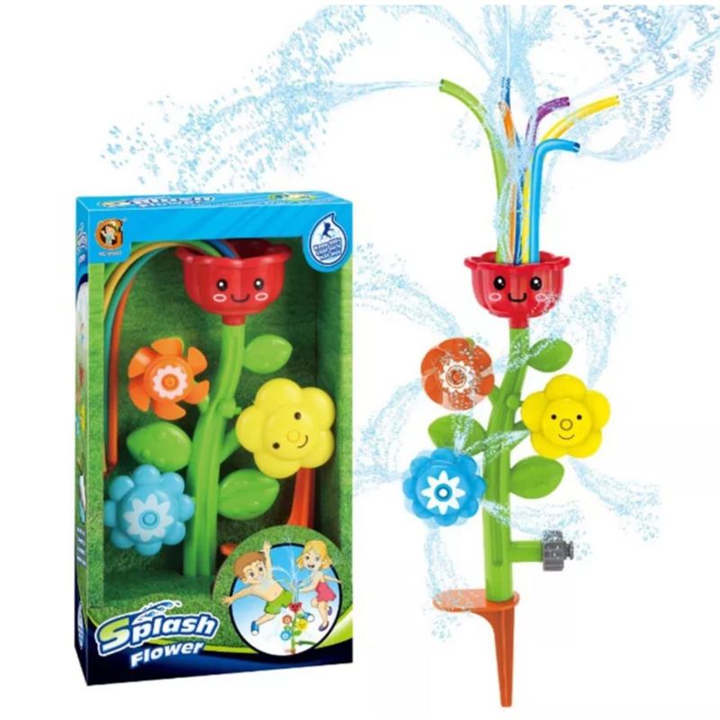 UNIVERSAL - JUGUETE CON ASPERSOR DE AGUA PARA NIÑOS FLORES