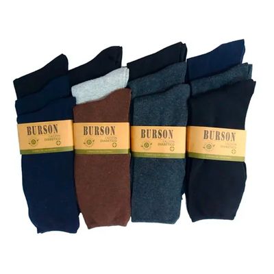 Imagen 2 del producto 6 Pares De Calcetines De Algodon Sin Costuras Hombre Pie Diabetico