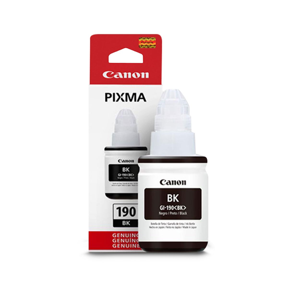 CANON - TINTA CANON GI 190 BK GENUINA G1100 G2100 G3100 4100