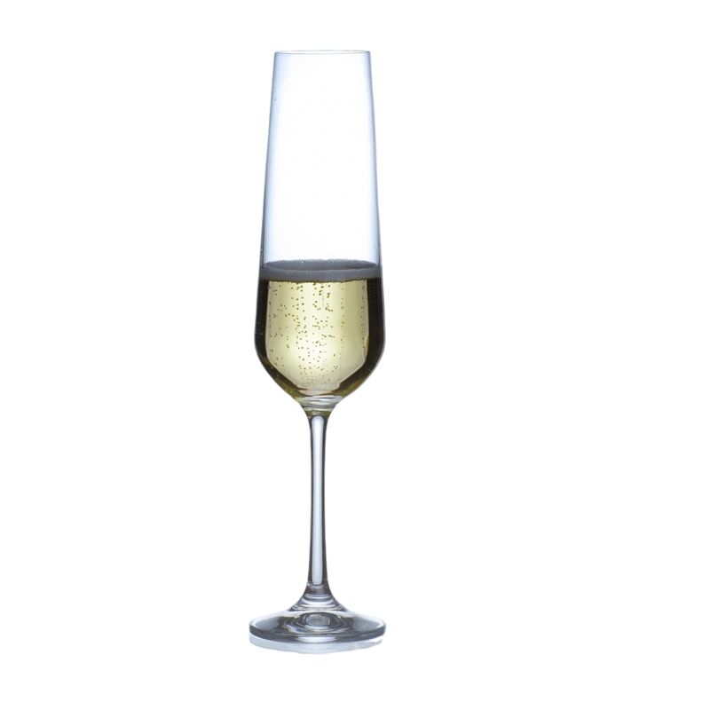 BOHEMIA CRYSTAL - Set 6 Copas Cristal De Espumante Sandra 200 ml