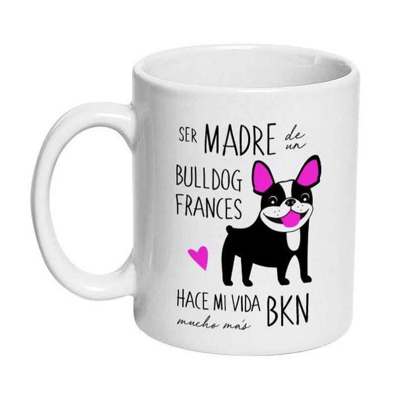 PETFY - Tazón Cerámico Bull Dog Frances 320cc - Beige