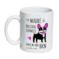 PETFY - Tazón Cerámico Bull Dog Frances 320cc - Beige