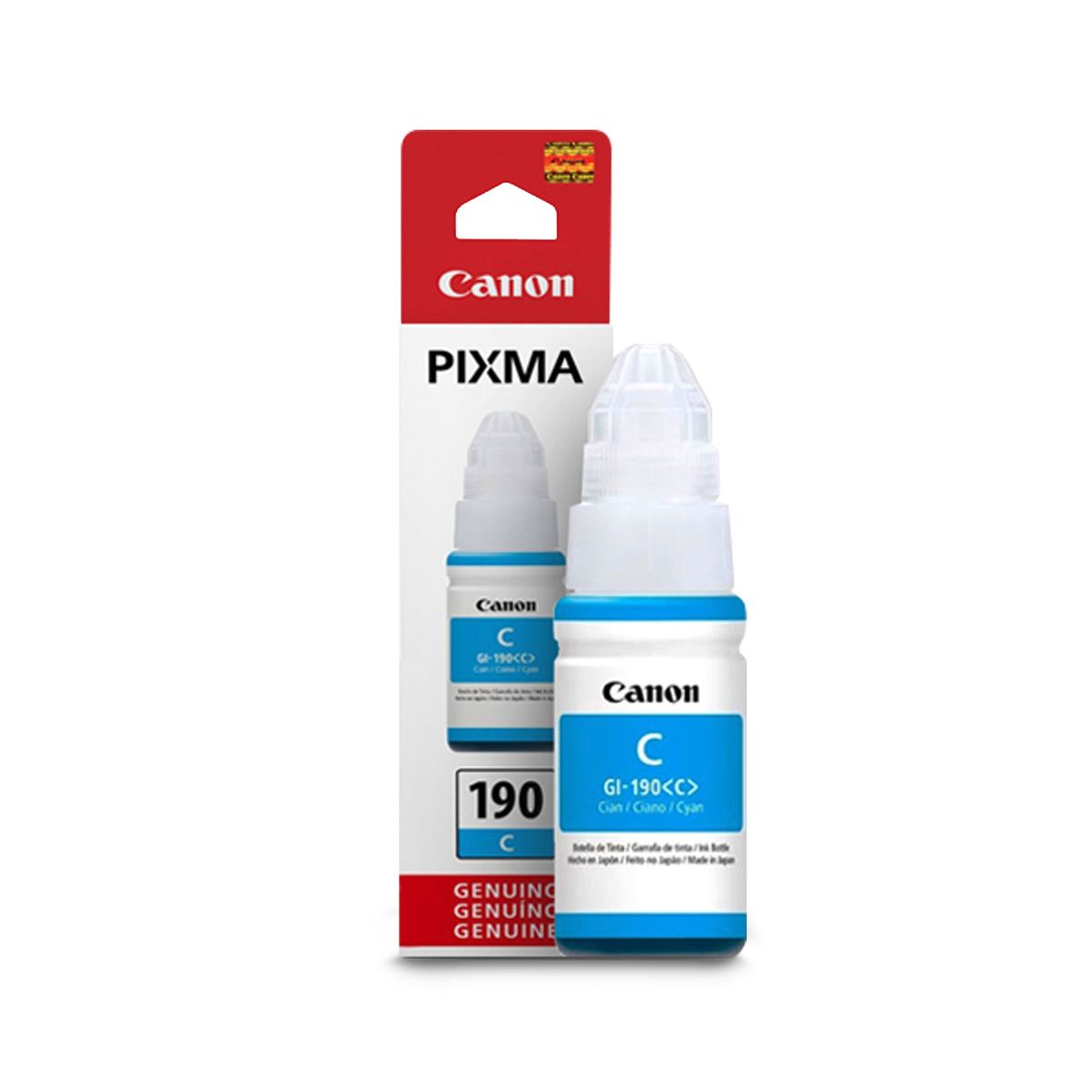 CANON - TINTA CANON GI190 CYAN GENUINA  G1100 G2100 G3100 G4100 G3110 Civa