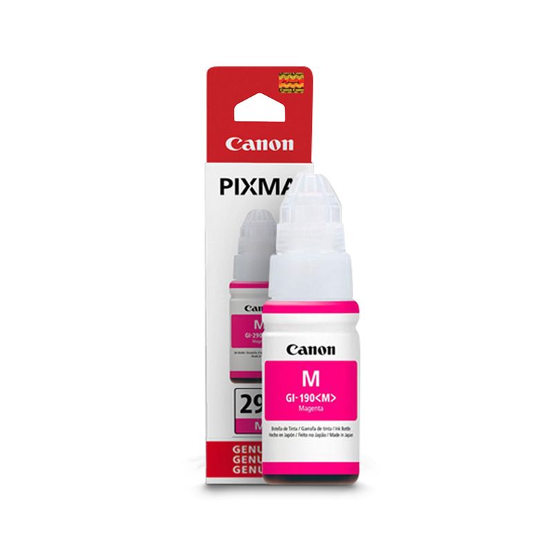 CANON - TINTA CANON GI190 MAGENTA GENUINA G1100 G2100 G3100 4100 Civa
