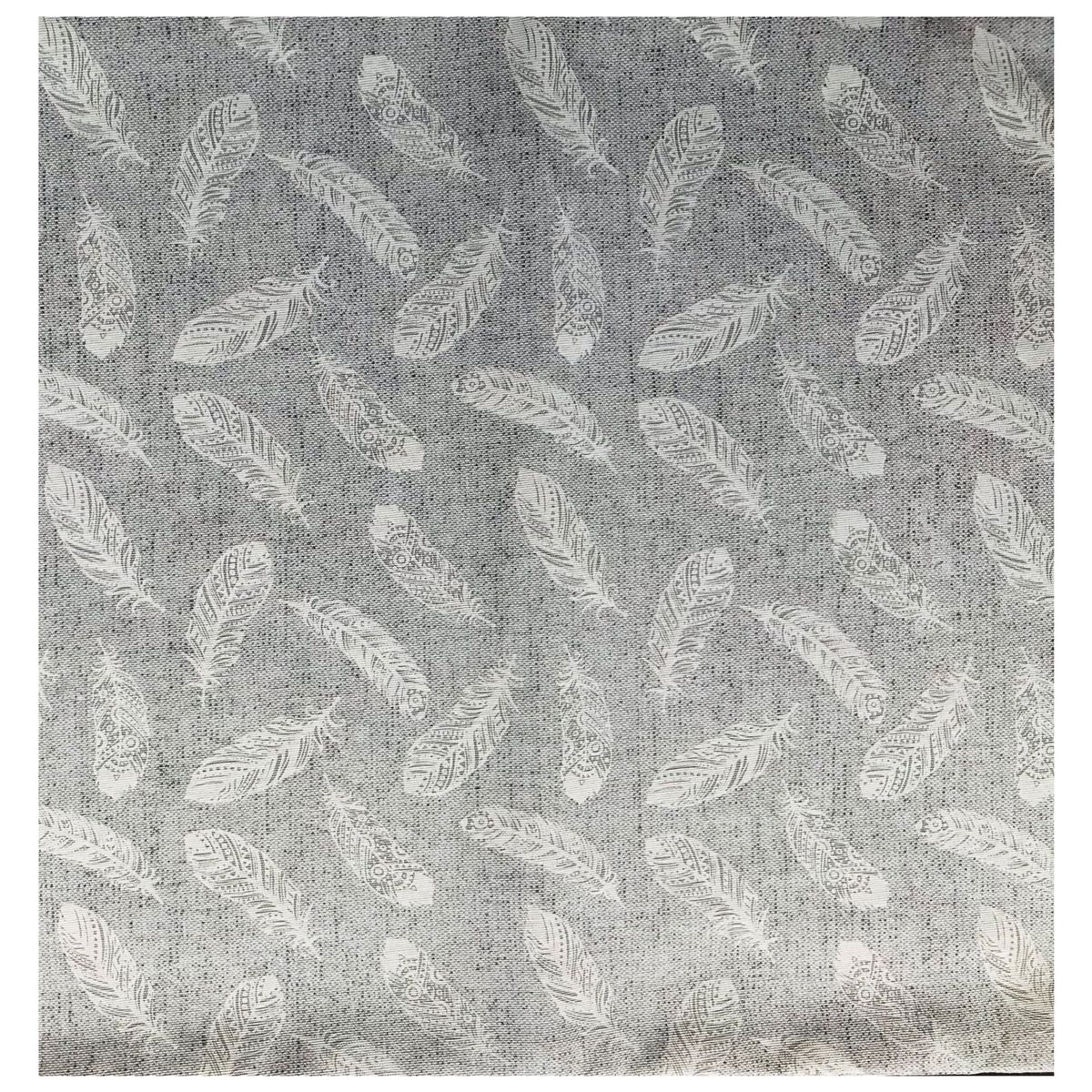 HASELNUSS - Camino de mesa plumas gris