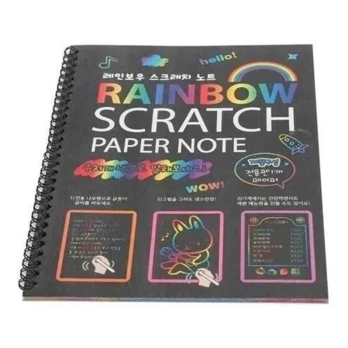 EKOI - Libro Pintar Rainbow Scratch Art-arte Color Rascado