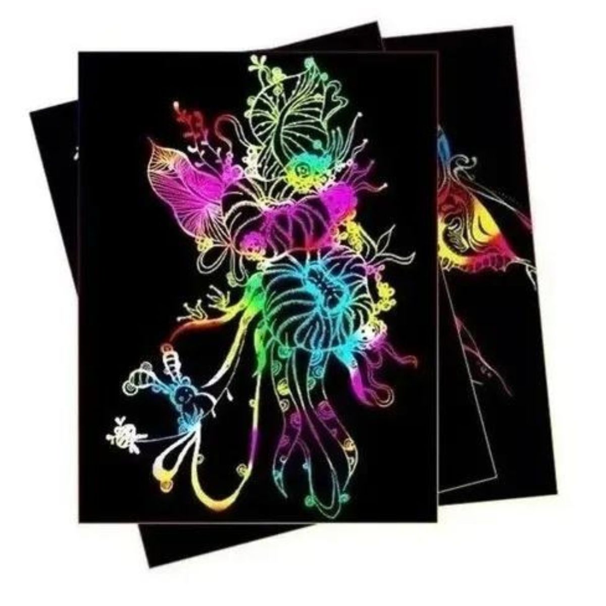 EKOI - Libro Pintar Rainbow Scratch Art-arte Color Rascado