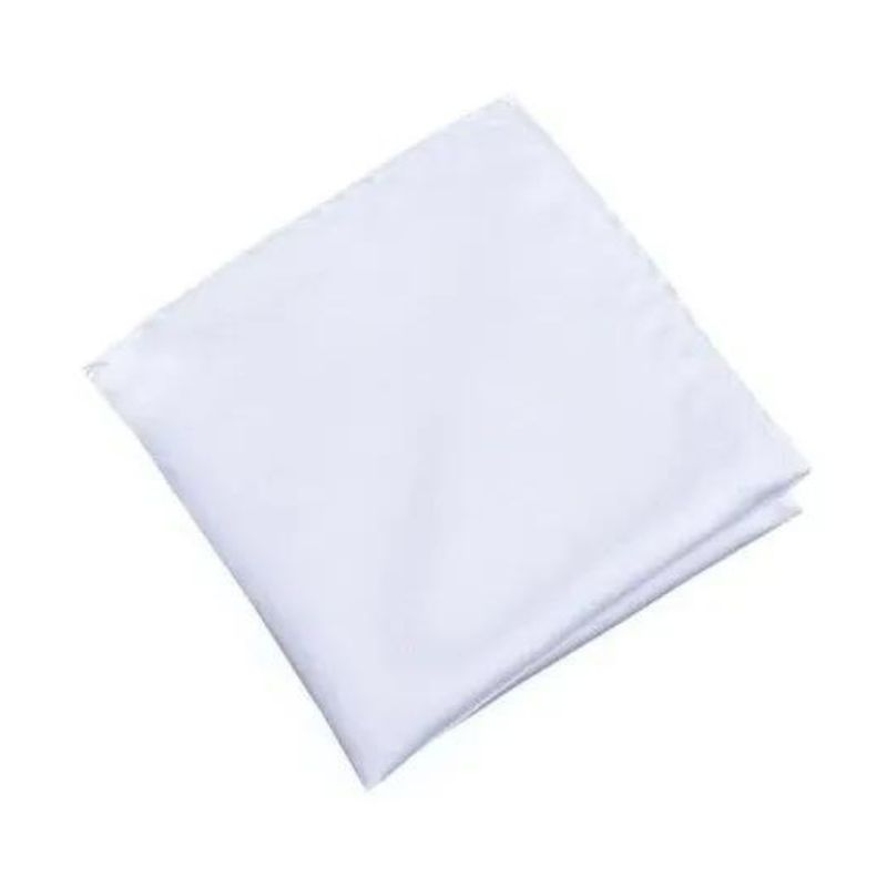 EKOI - Pañuelos Blancos Para Hombre, 100% Cuadrados 12 Und Unicolor