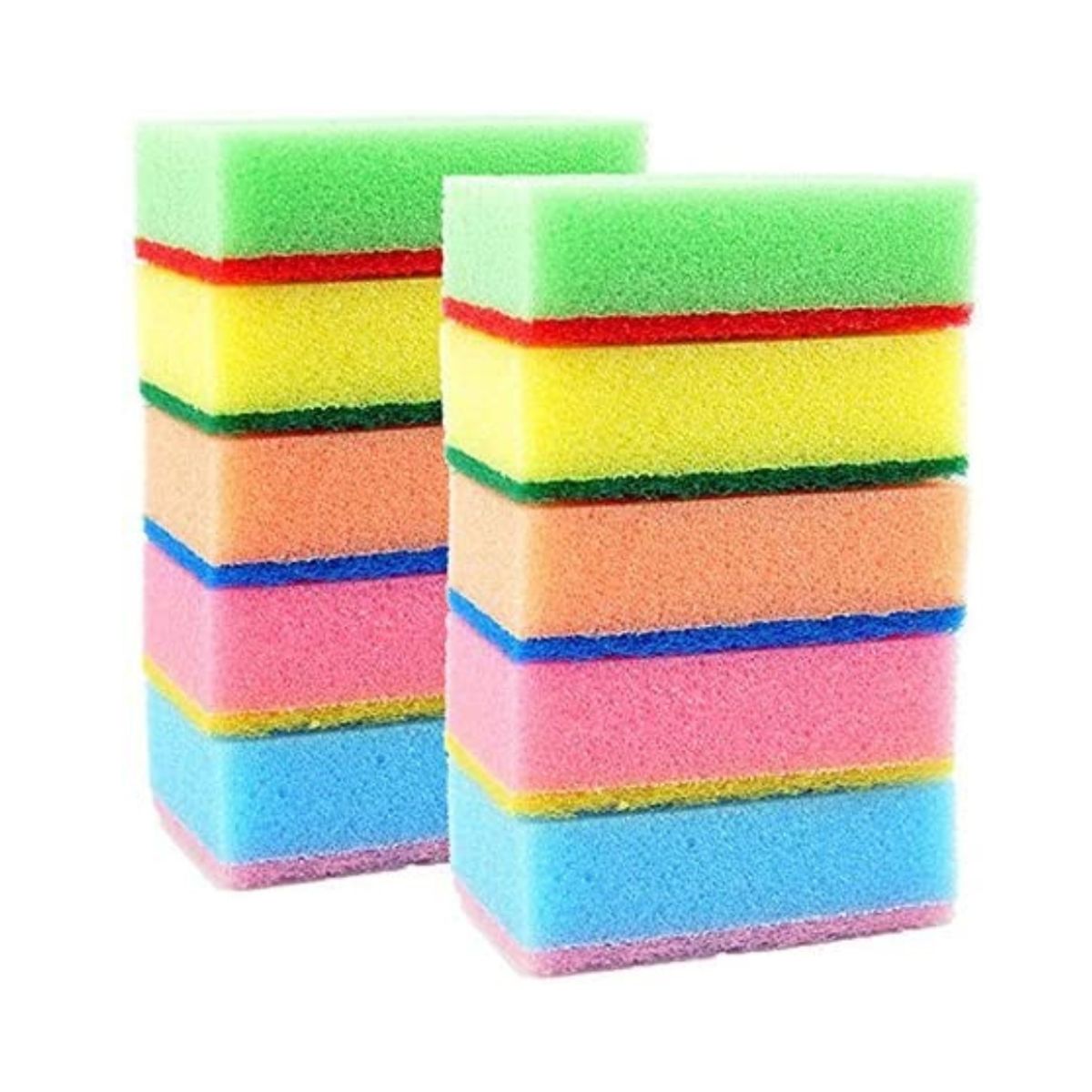 EKOI - Esponjas Cocina Lavavajillas Juego De 12 Esponjas De Colores