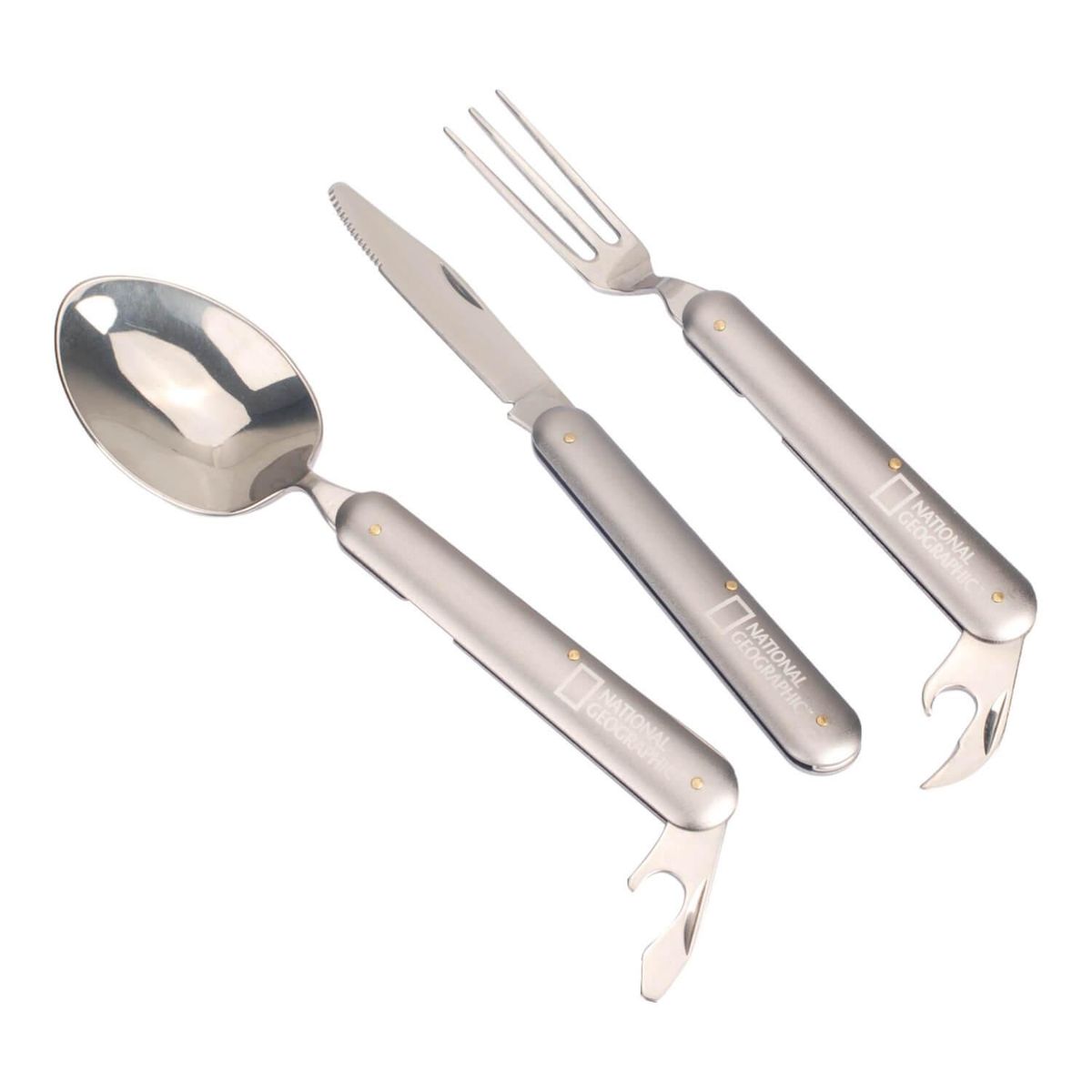 NATIONAL GEOGRAPHIC - Set Cubiertos De Acero Inox 1 Persona National Geographic