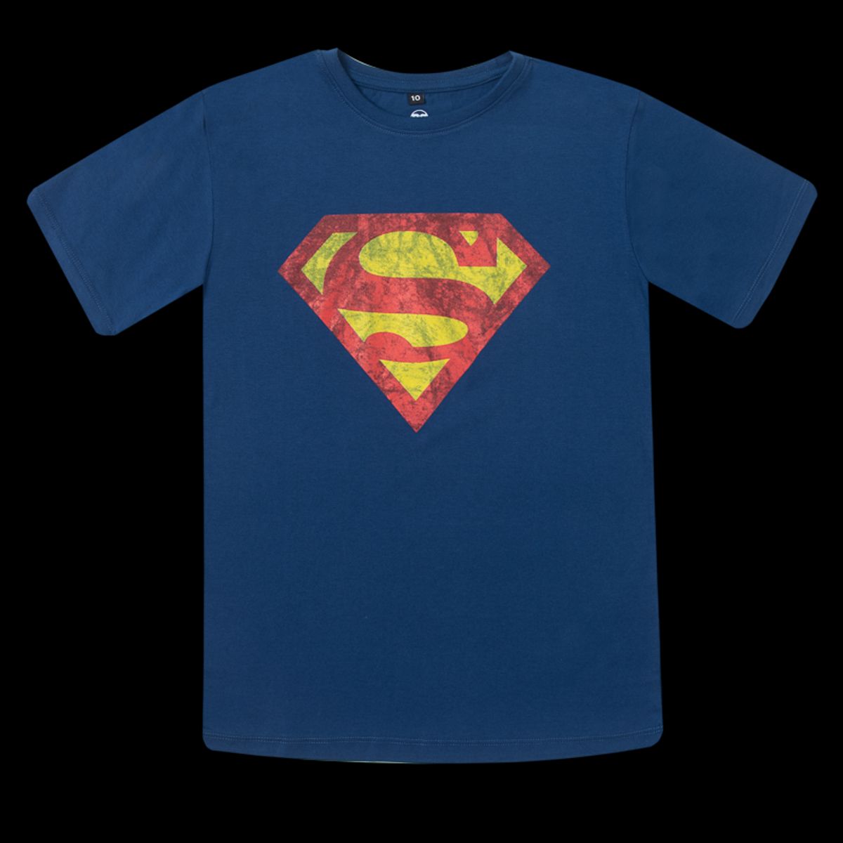 DC COMICS - Polera Niño Superman Escudo Cool Azul Dc Comics