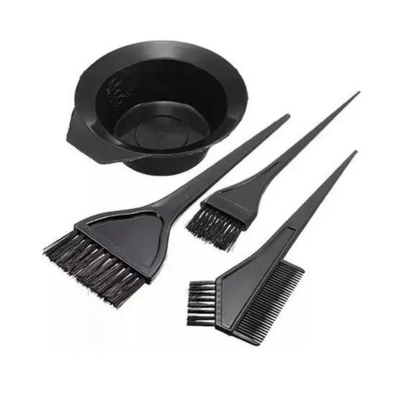 EKOI - Kit De Peluquería Pocillo + 3 Brochas Peluquería Teñir Pelo