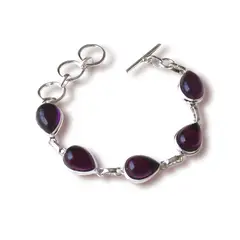 JOYAS MISTIKA - Pulsera lágrimas piedra amatista