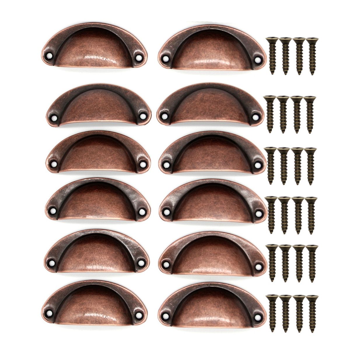 KUANGYE - Tiradores Cajón Mueble Manilla Mango - Tornillos 12 Unid