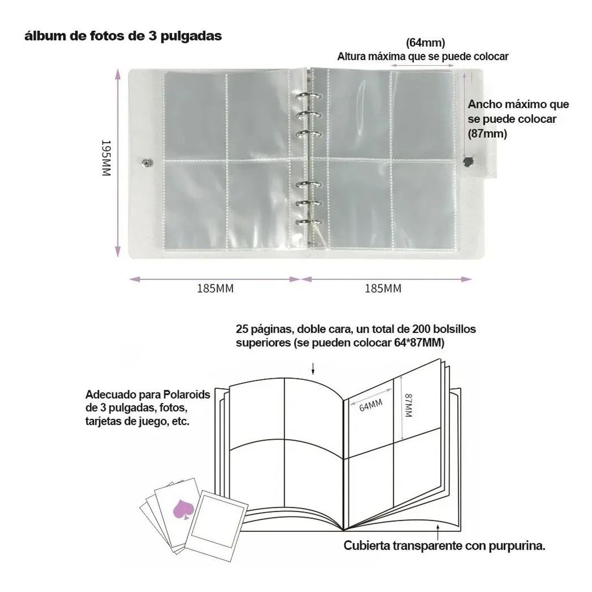 KUANGYE - Binder Photocard 200 Bolsillos