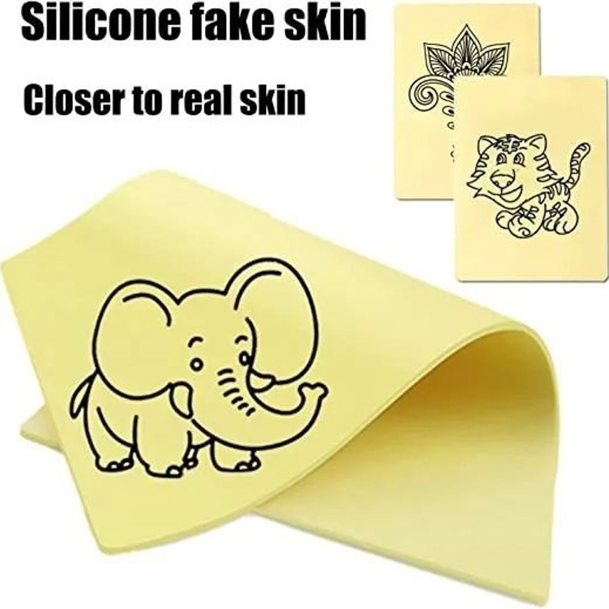 KUANGYE - Pack 5 Piel Sintetica Tattoo Piel De Practica Tatuaje