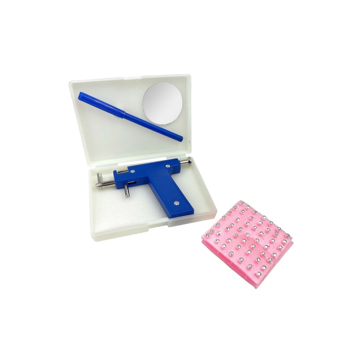 GENERICO - Kit Pistola Perforadora Aros Acero Inoxidable