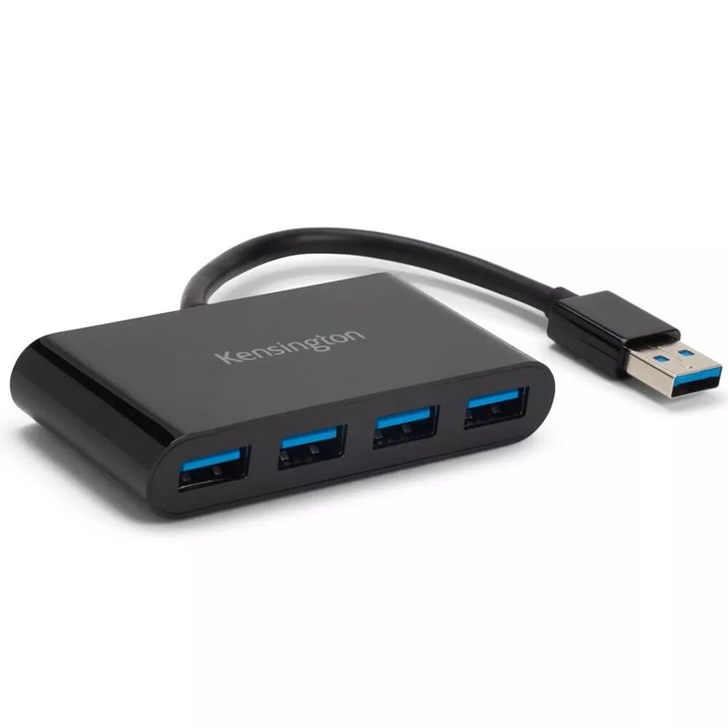 KENSINGTON - Hub USB 3.0 Kensington 4 puertos uh4000 Negro - Negro