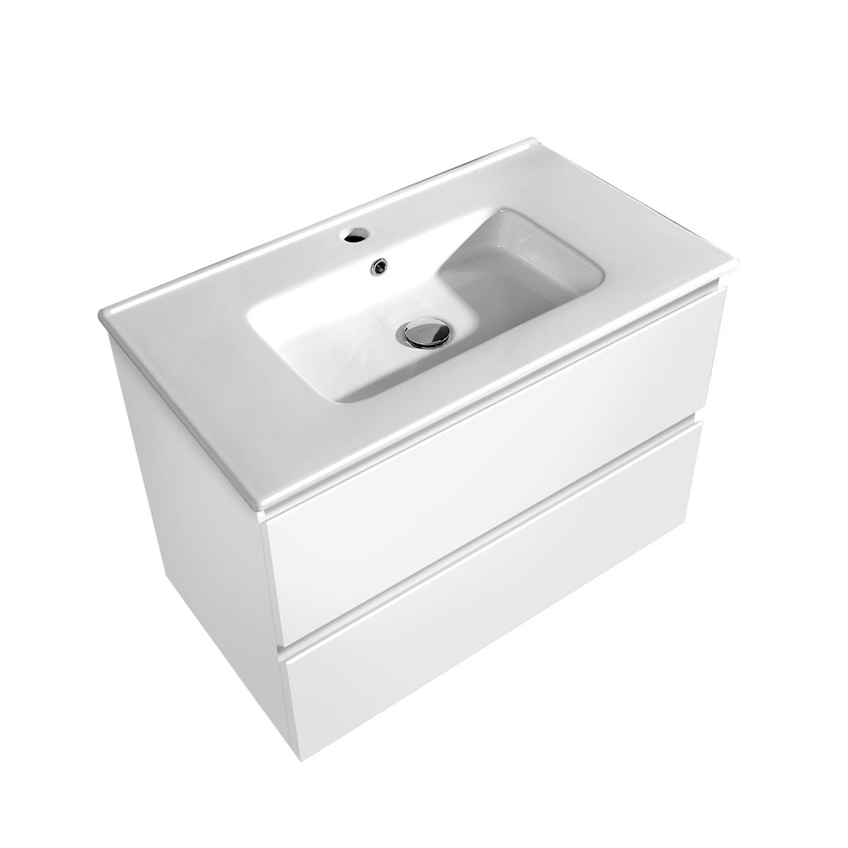 GRONER - Mueble Vanitorio Bära Oslo 100cm Blanco Brillante GRONER