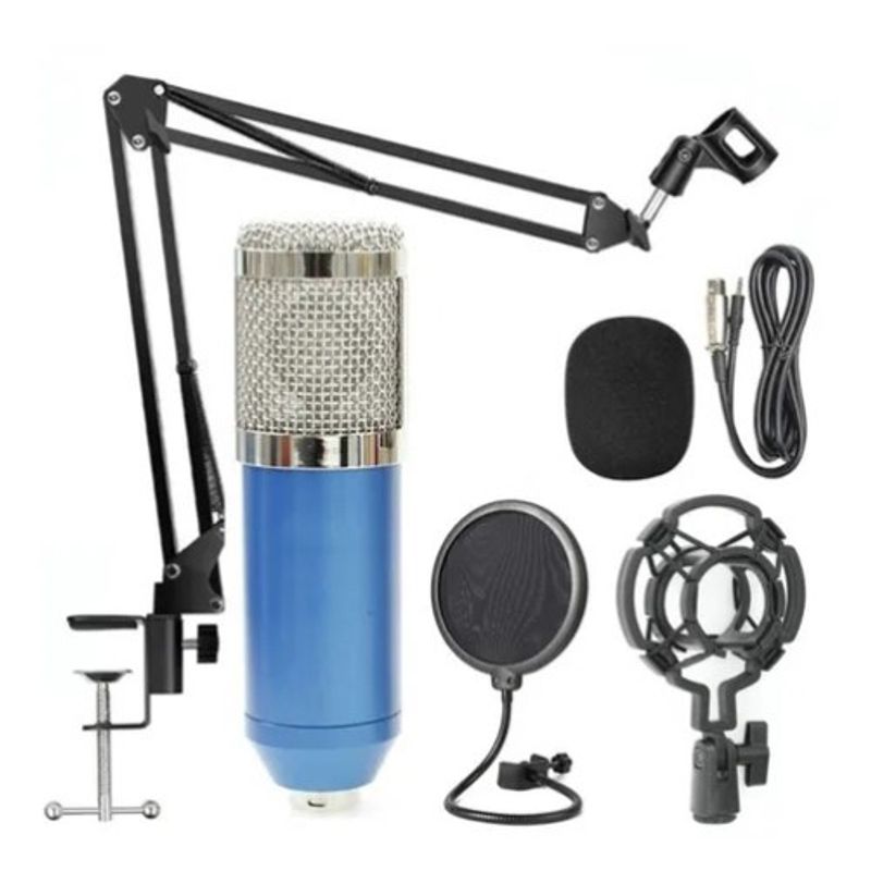 GENERICO - Kit Micrófono Estudio Condensador Profesional Soporte Brazo / 240124 A