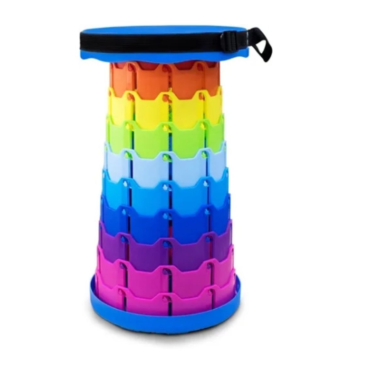 ESHOPANGIE - Taburete Plegable Portátil De Plástico Retráctil Silla