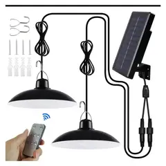 UNIVERSAL - LAMPARAS DOBLES SOLARES PARA EXTERIOR DECORACIÓN CAMPING