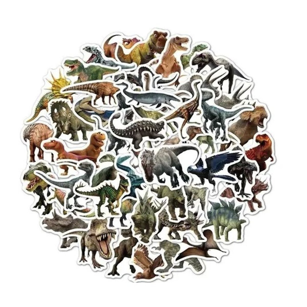 GARSIL - 50 Stickers Dinosaurios - Etiquetas Autoadhesivas