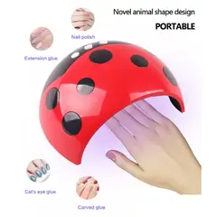 UNIVERSAL - Lampara 24W Para Secado De Gel Manicura o Pedicura ROJO