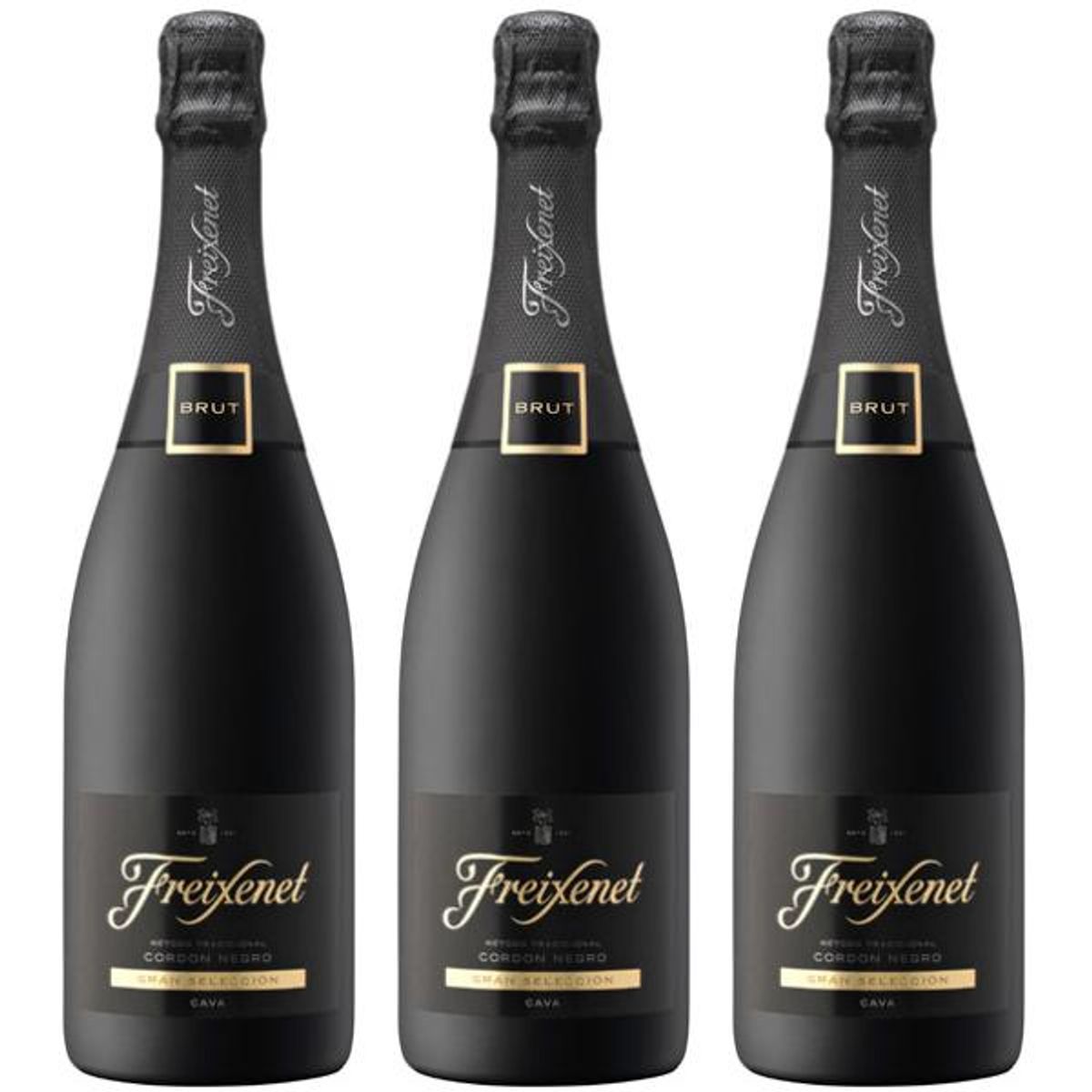 FREIXENET - 3 Espumantes Freixenet Cordon Negro - Amarillo