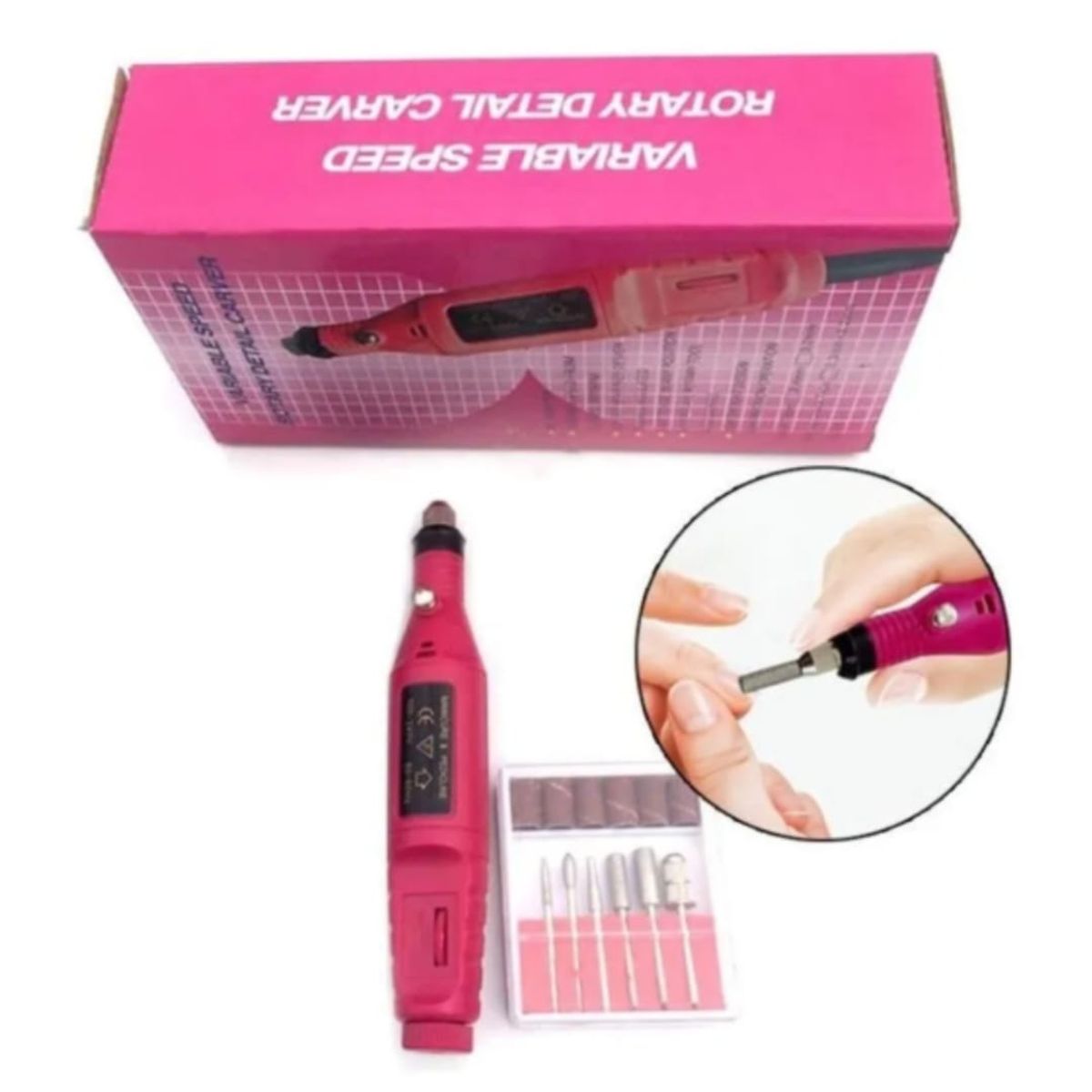 GENERICO - Limas De Uñas Eléctrico Manicura Pedicura Máquina Portátil