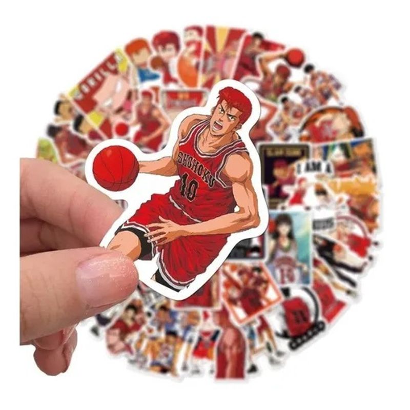 GARSIL - 50 Stickers Slam Dunk - Etiquetas Autoadhesivas
