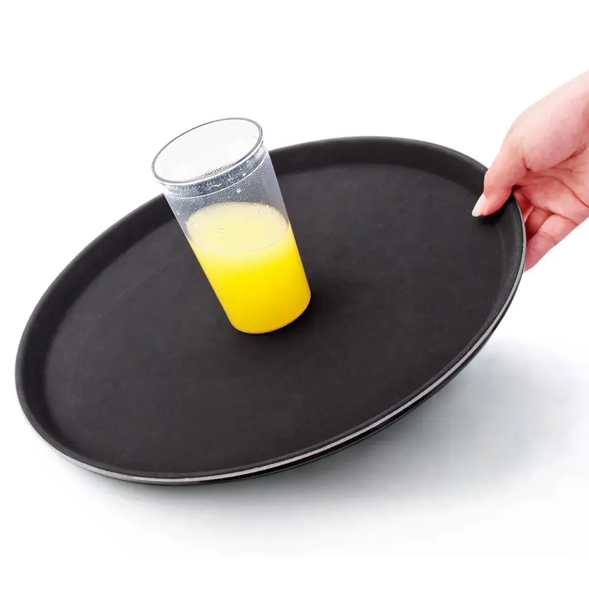 GENERICO - Bandeja Antideslizante Negra 40cm