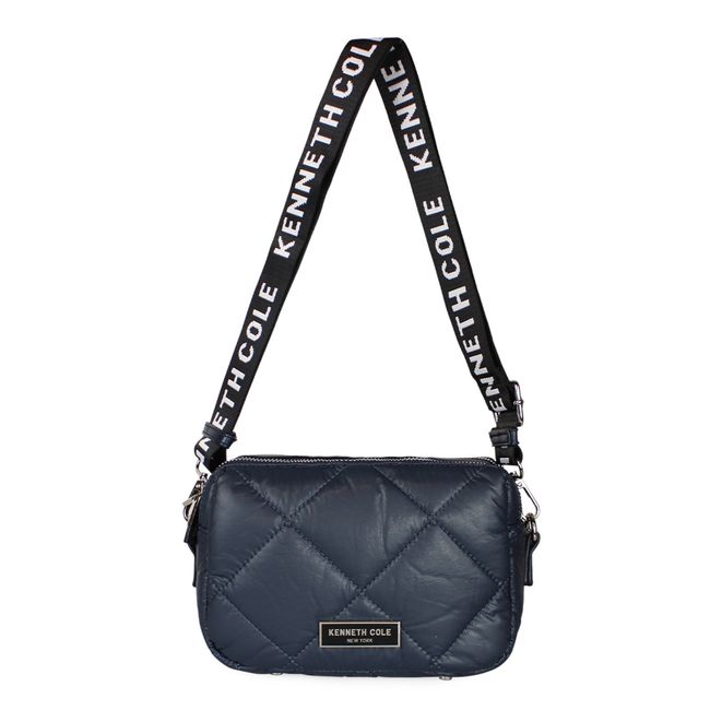 KENNETH COLE - Cartera acolchada Peyton azul KENNETH COLE