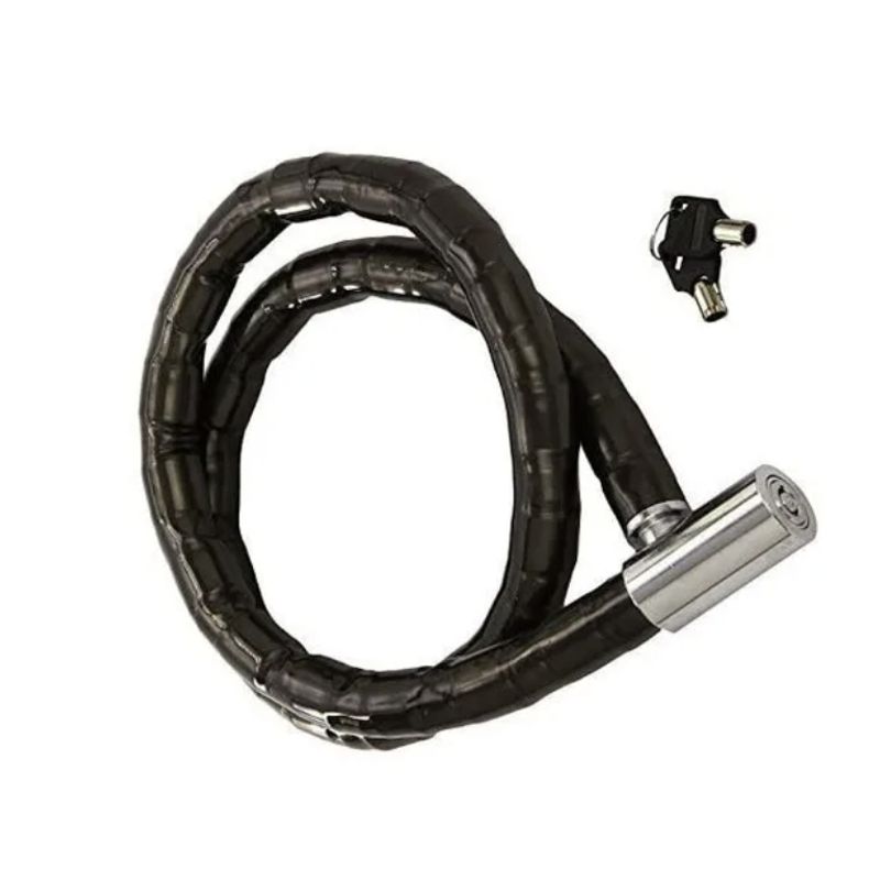 GENERICO - Candado Para Bicicletas Y Moto Manguera Negro