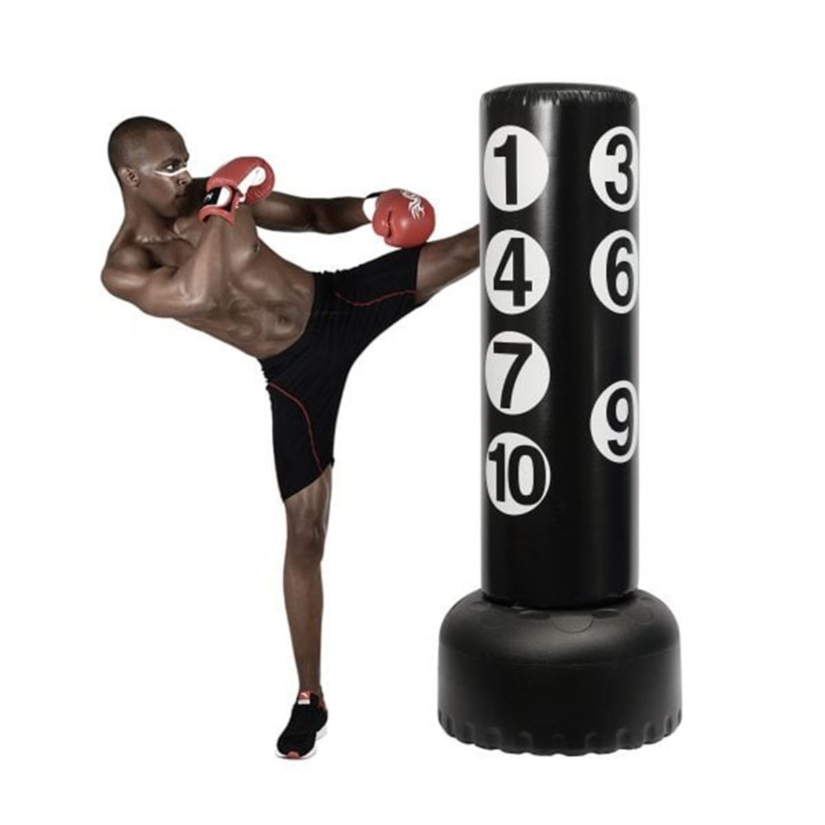 SDFIT - Punching ball enumerado 1.75 mt – 30 kg