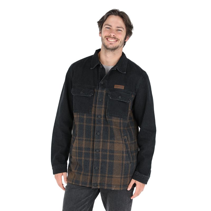 BUFFALO CHILE - Chaqueta Chilco Cuadrille Negro Hombre