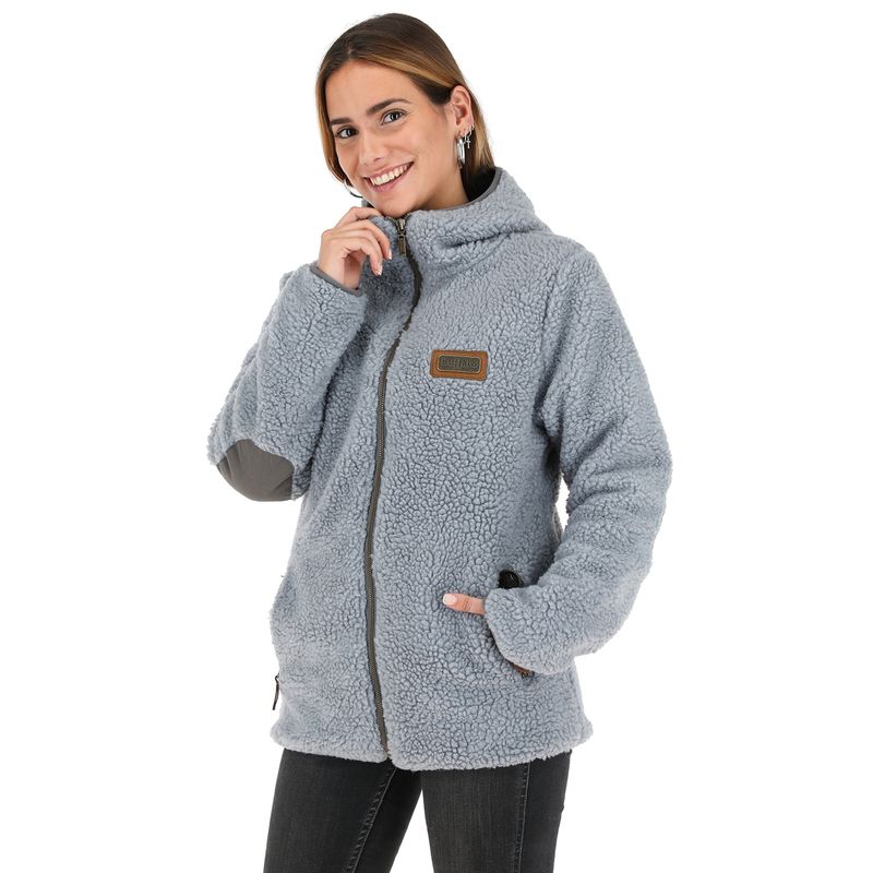 BUFFALO CHILE - Chaqueta Chiporro Gris Perla Mujer.