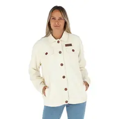 BUFFALO CHILE - Chaqueta Cotele Foki Blanco Mujer