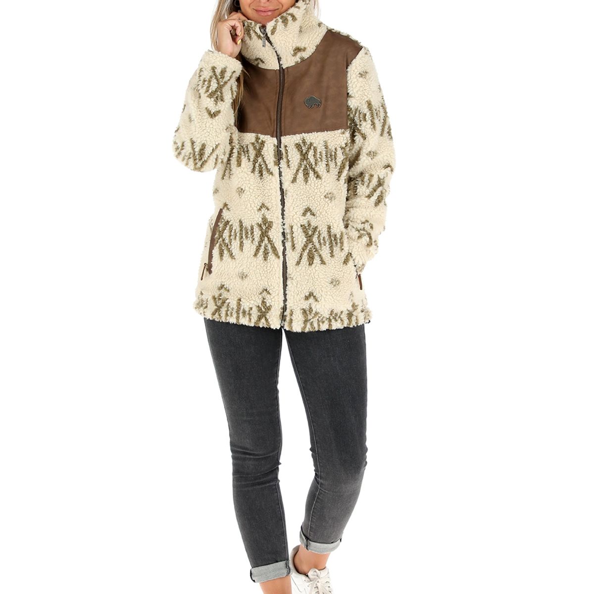 BUFFALO CHILE - Chaqueta Terrain Pattern Beige Mujer