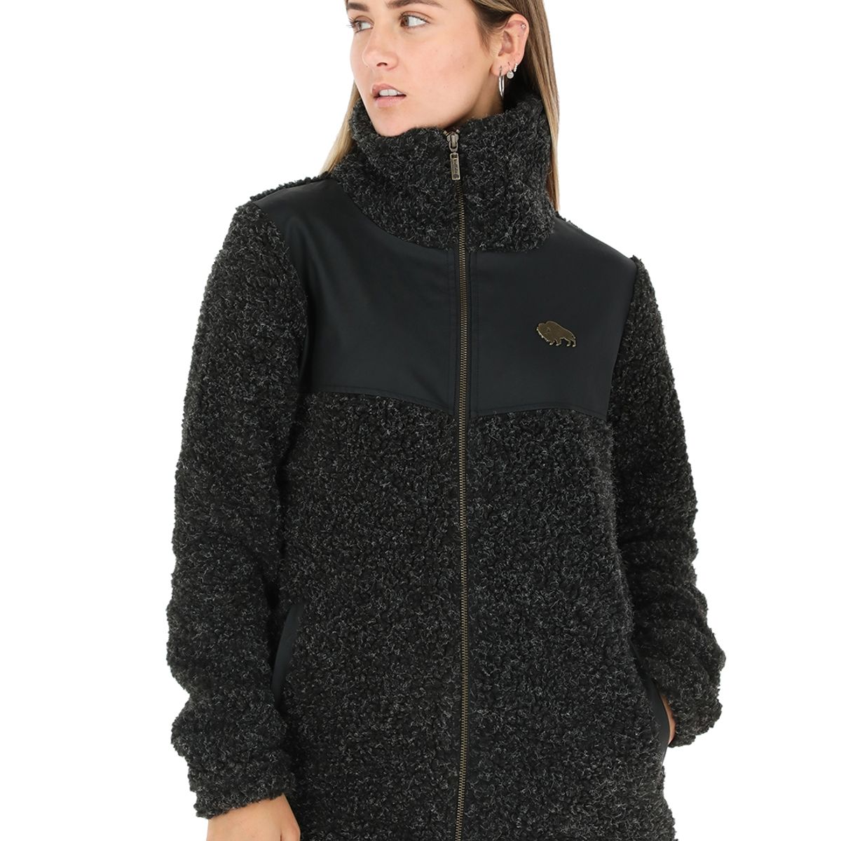 BUFFALO CHILE - Chaqueta Terrain Negro Jaspeado Mujer