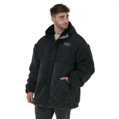 BUFFALO CHILE - Chaqueta Papua Negro Jaspeado Hombre.