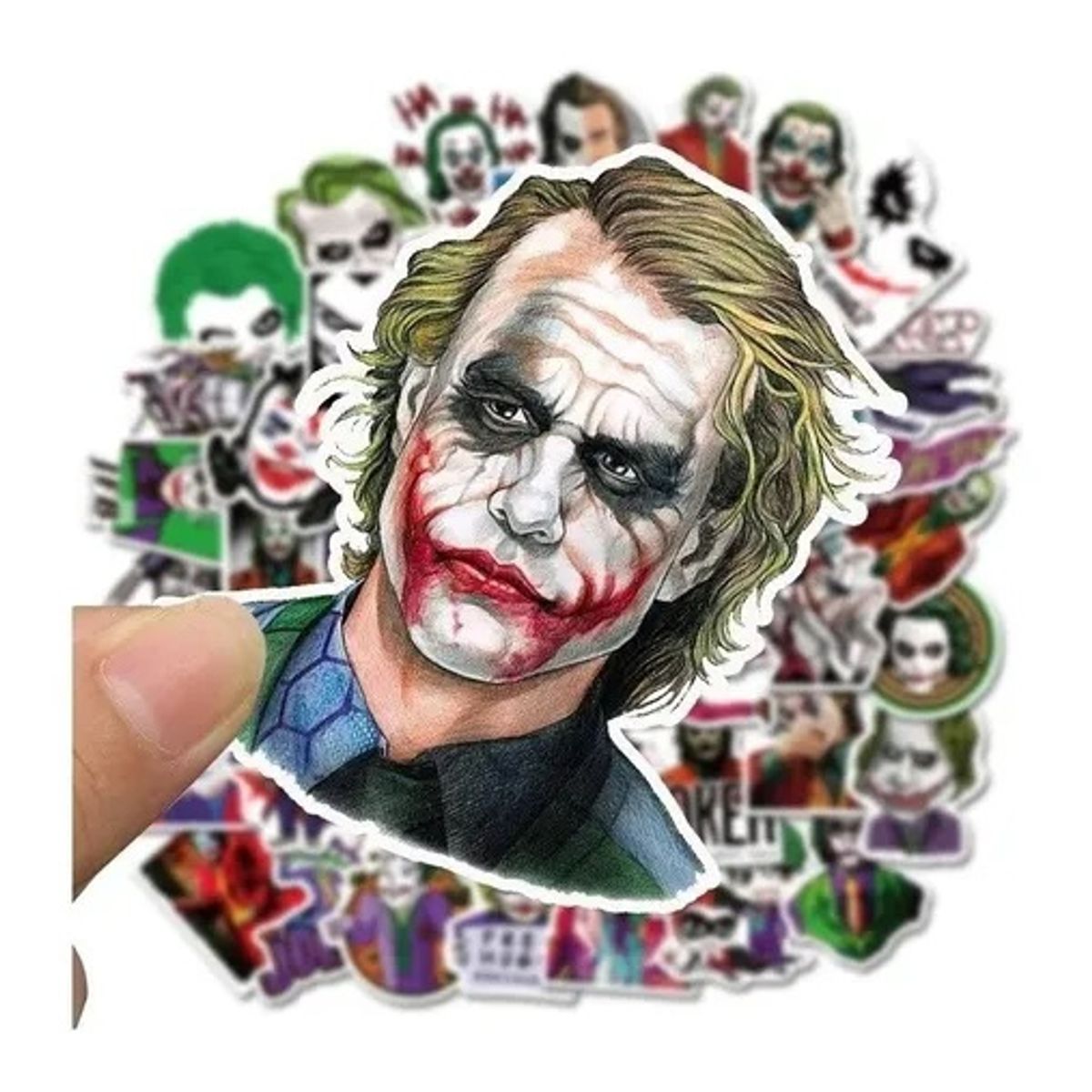 GARSIL - 50 Stickers The Joker - Etiquetas Autoadhesivas